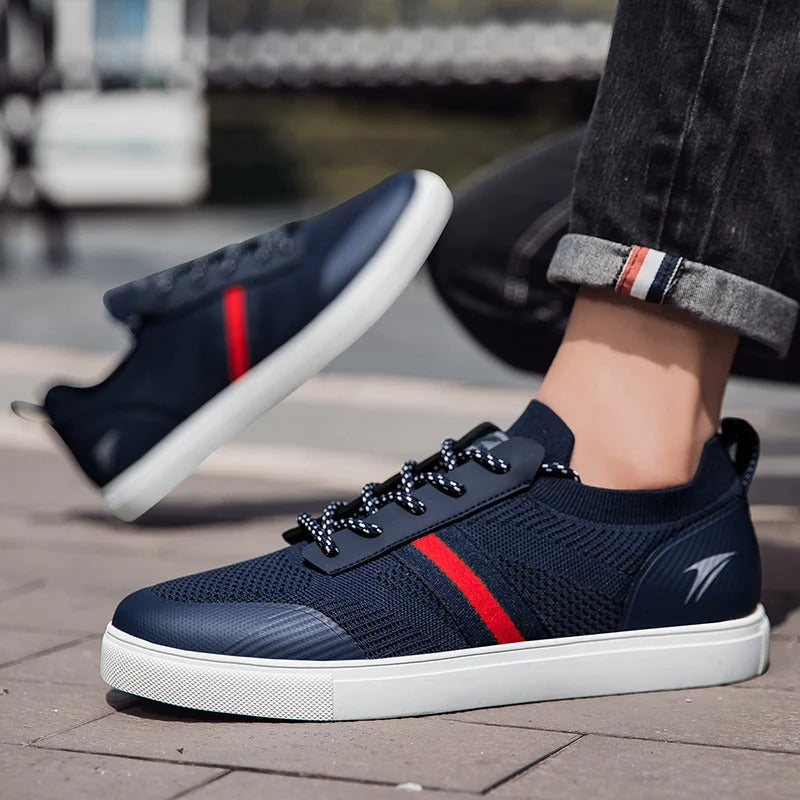 Men’s Leather Casual Sneakers | Low-Top Daily Walking Shoes