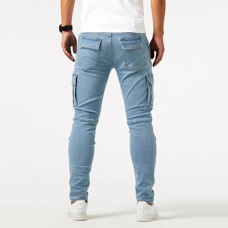 Men's Slim Fit Cargo Pants – 4-Way Stretch