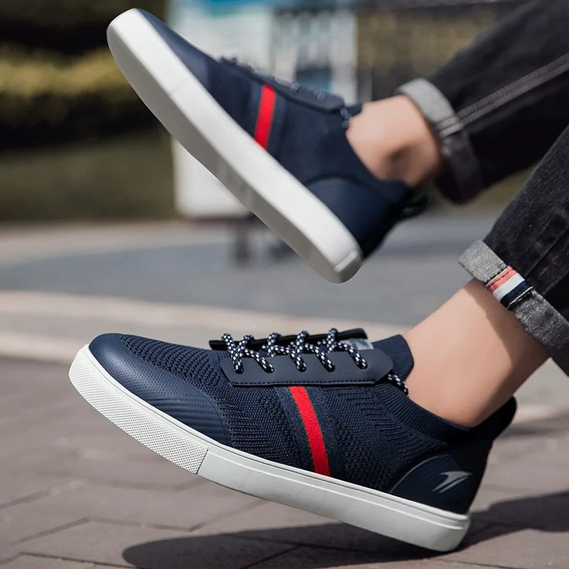 Men’s Leather Casual Sneakers | Low-Top Daily Walking Shoes