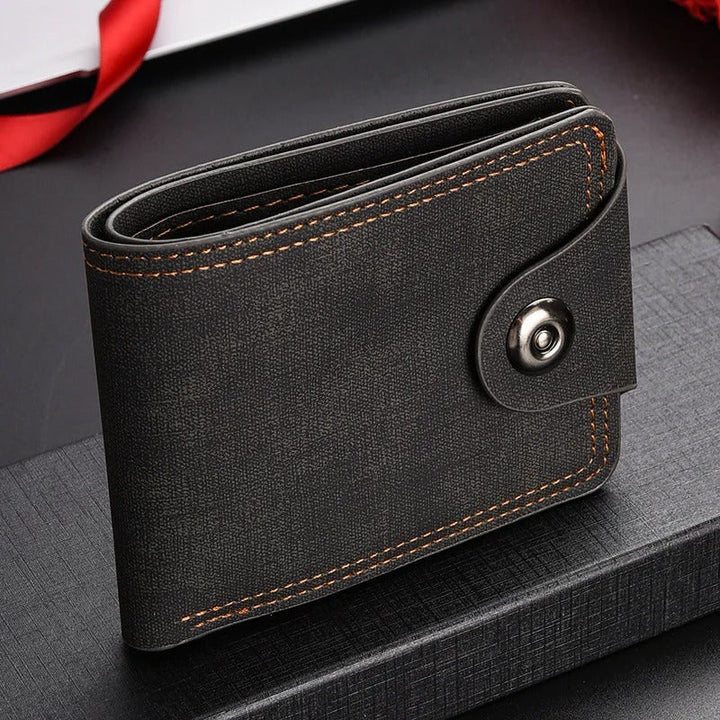 Men's Snap Leather Wallet | Slim Everyday Carry
