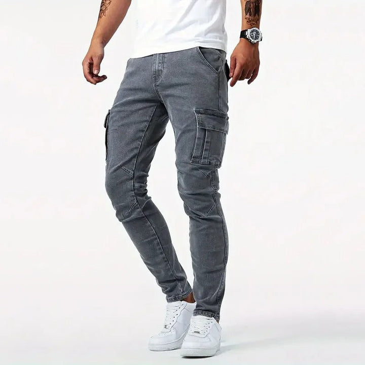 Men's Slim Fit Cargo Pants – 4-Way Stretch