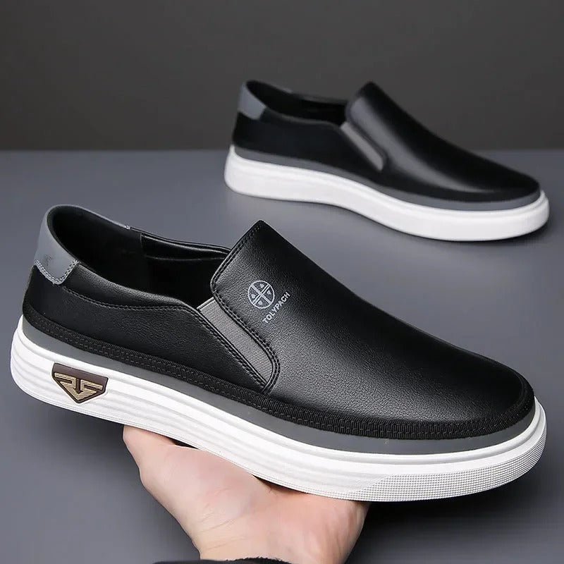 Men’s Full-Grain Leather Slip-On Shoes