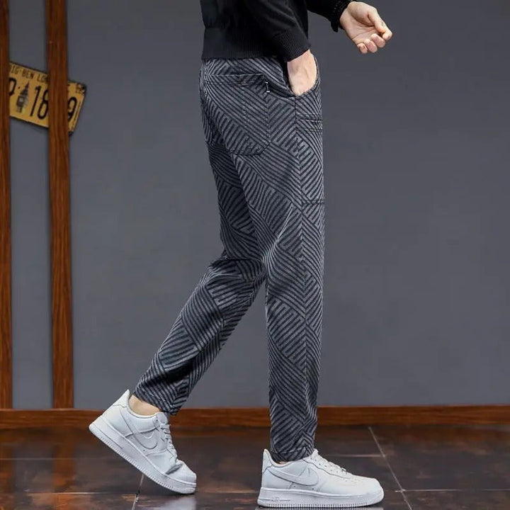 Men's Herringbone Joggers for Smart Casual Style