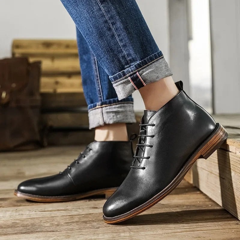Bradford City Leather Boot | Men's Classic Casual Ankle Boots