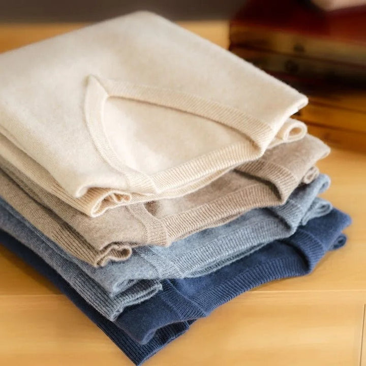 Men's Cashmere V-Neck Sweater – Soft & Warm