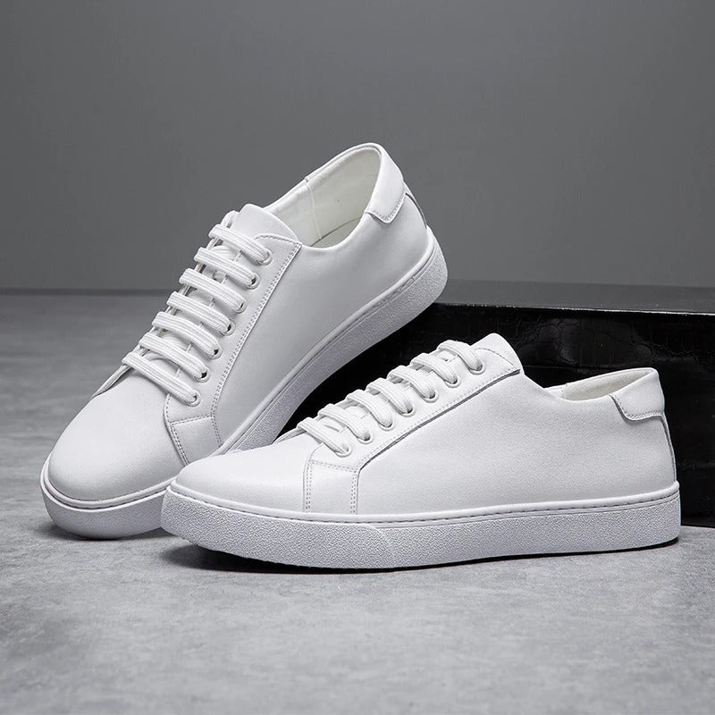 Men’s Leather Low-Top Sneakers – Smart Casual Style