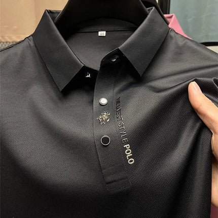 Men's Wrinkle-Free Polo T-Shirt