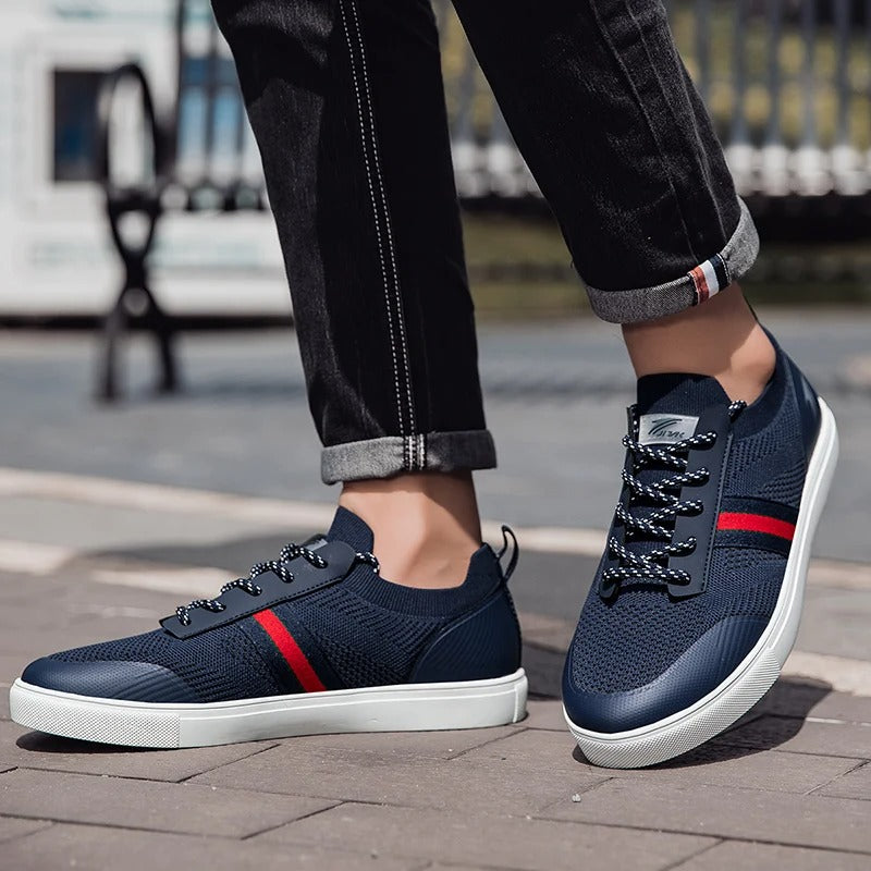 Men’s Leather Casual Sneakers | Low-Top Daily Walking Shoes