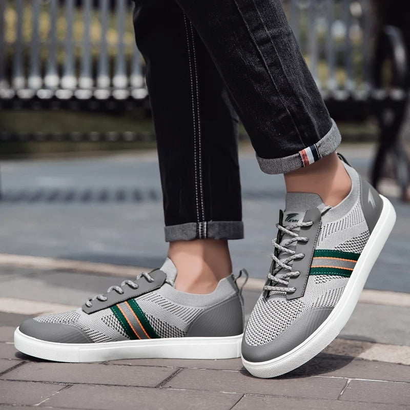 Men’s Leather Casual Sneakers | Low-Top Daily Walking Shoes