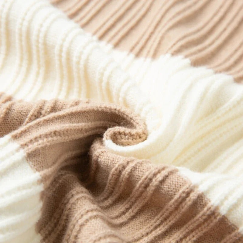 Men's Wool Sweater – Soft Warm Ribbed Knit