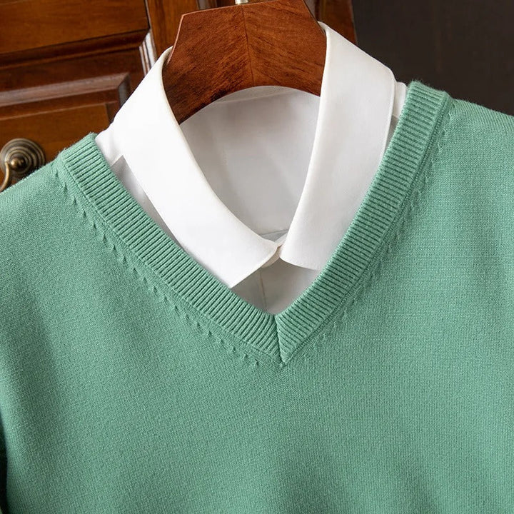 Men's Cashmere V-Neck Sweater – Soft & Warm