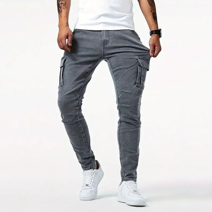Men's Slim Fit Cargo Pants – 4-Way Stretch