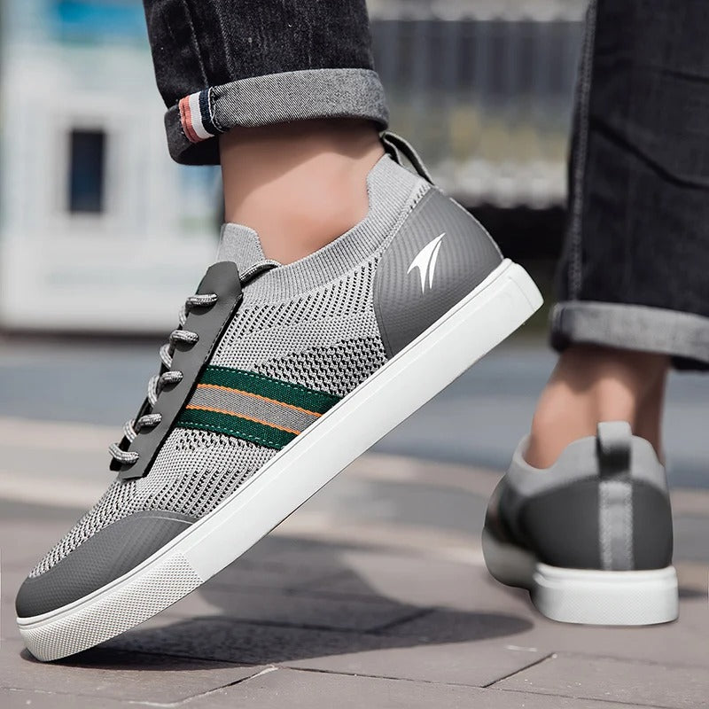 Men’s Leather Casual Sneakers | Low-Top Daily Walking Shoes