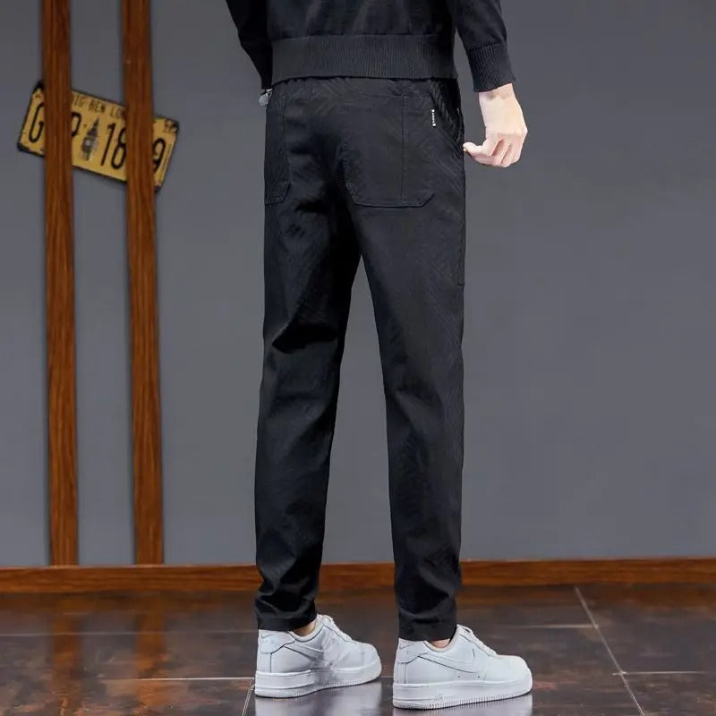 Men's Herringbone Joggers for Smart Casual Style