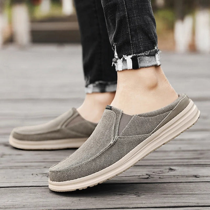 Denim Mule Slip-Ons | Casual Backless Loafers Slides Shoes