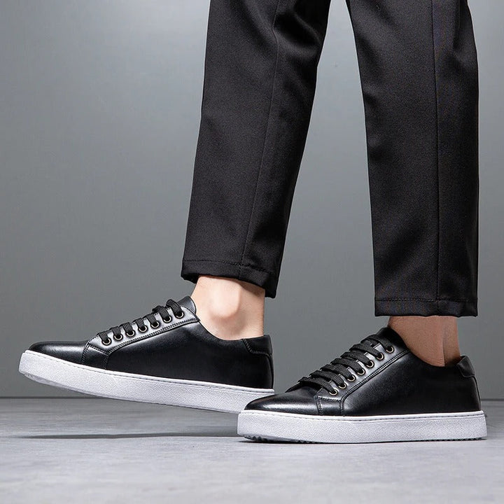Men’s Leather Low-Top Sneakers – Smart Casual Style