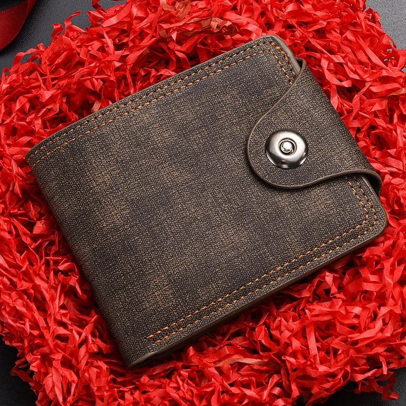 Men's Snap Leather Wallet | Slim Everyday Carry