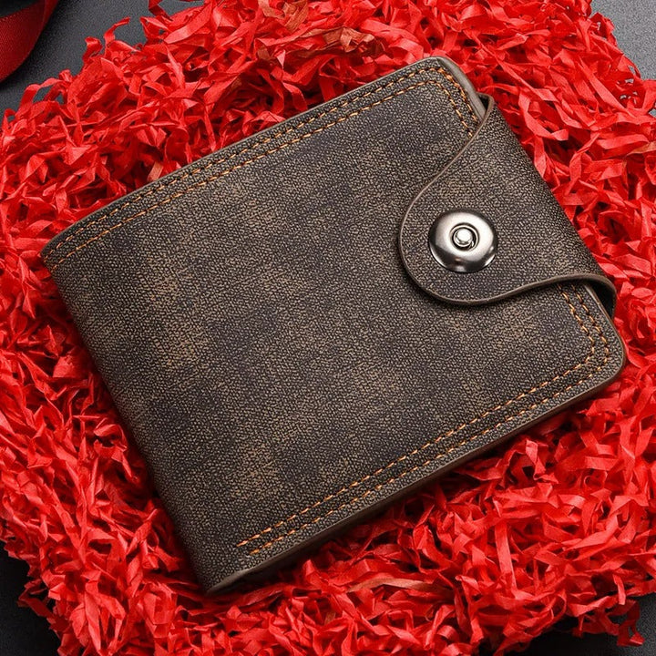Men's Snap Leather Wallet | Slim Everyday Carry