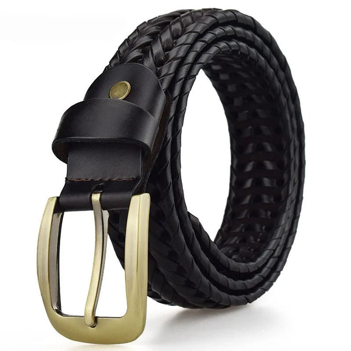 Men's Braided Leather Belt – Braxton