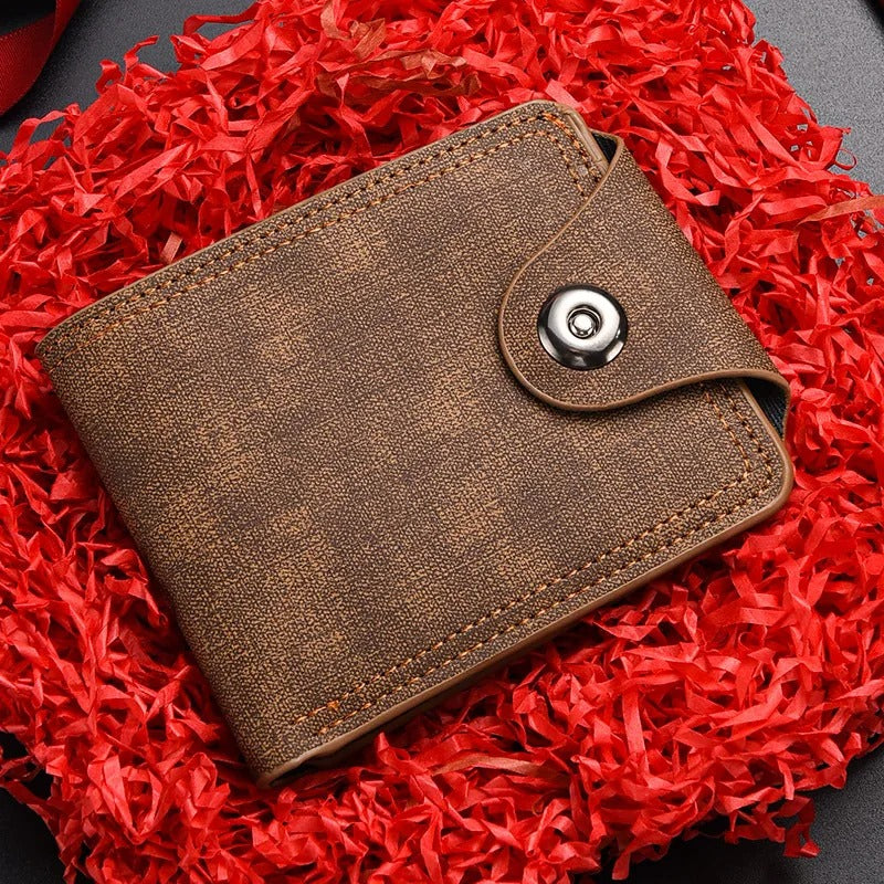 Men's Snap Leather Wallet | Slim Everyday Carry