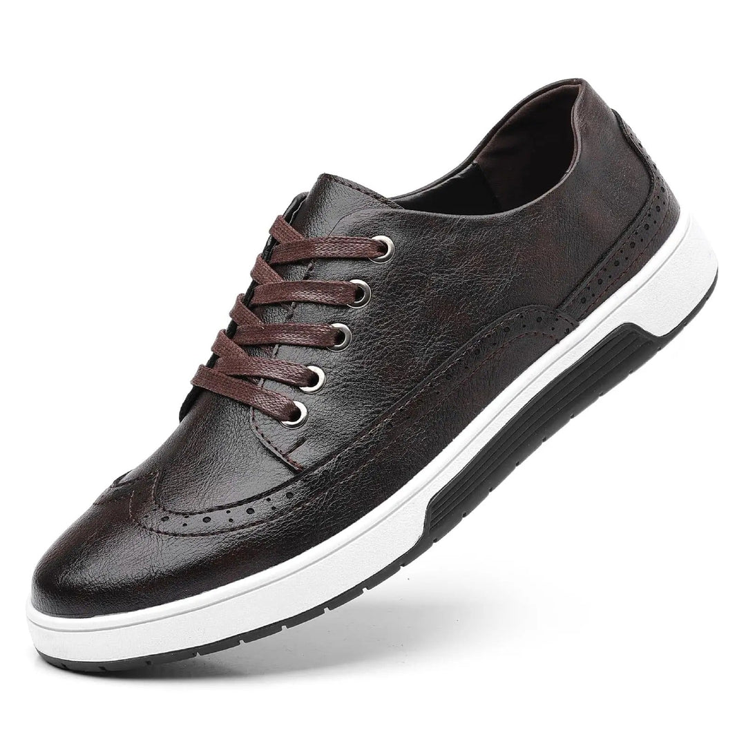 Men’s Brogue Sneakers 2-Pair Bundle | Smart Casual Oxford Shoes Set