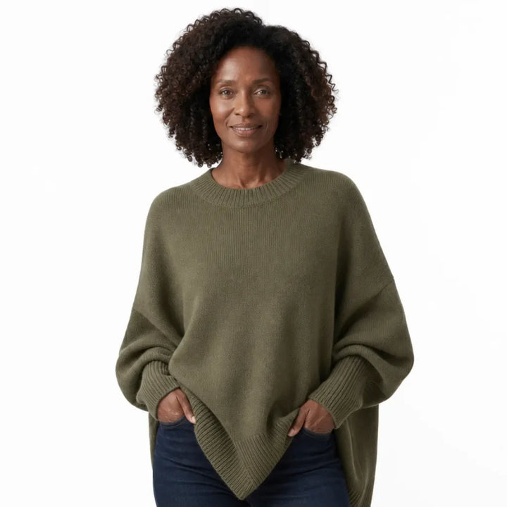 Women’s Oversized Crew Neck Sweater for Everyday Wear