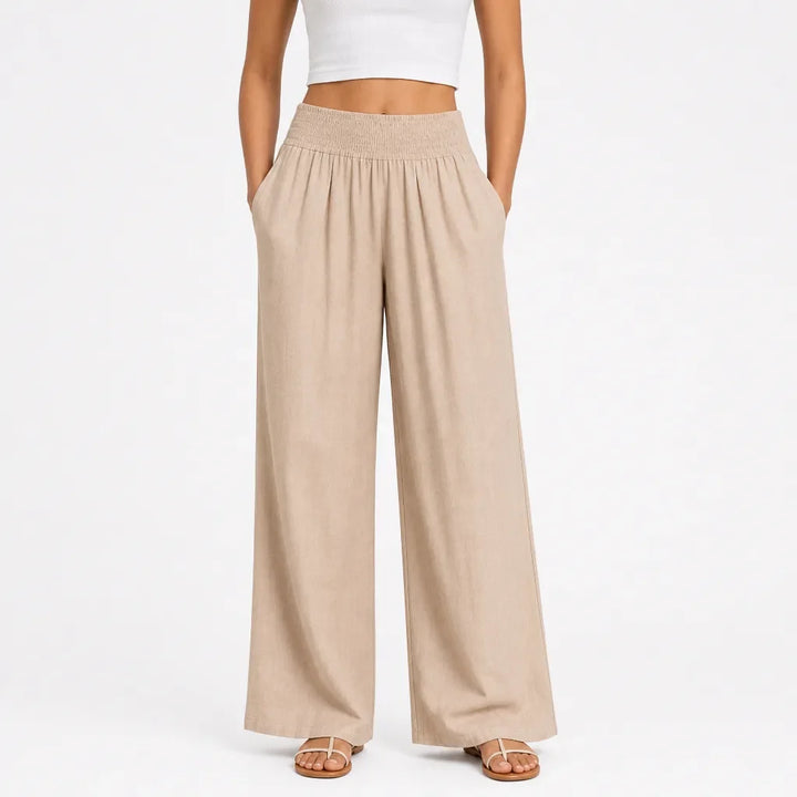 Women’s High-Waist Palazzo Pants with Wide Leg
