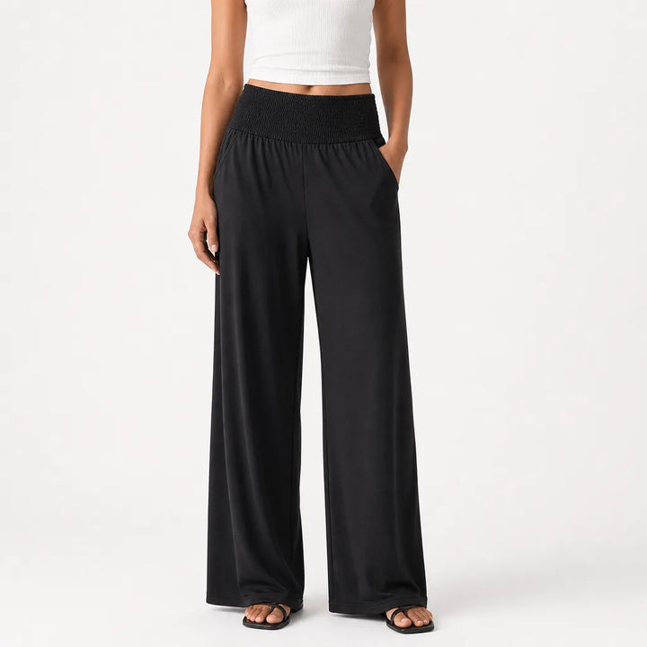 Women’s High-Waist Palazzo Pants with Wide Leg