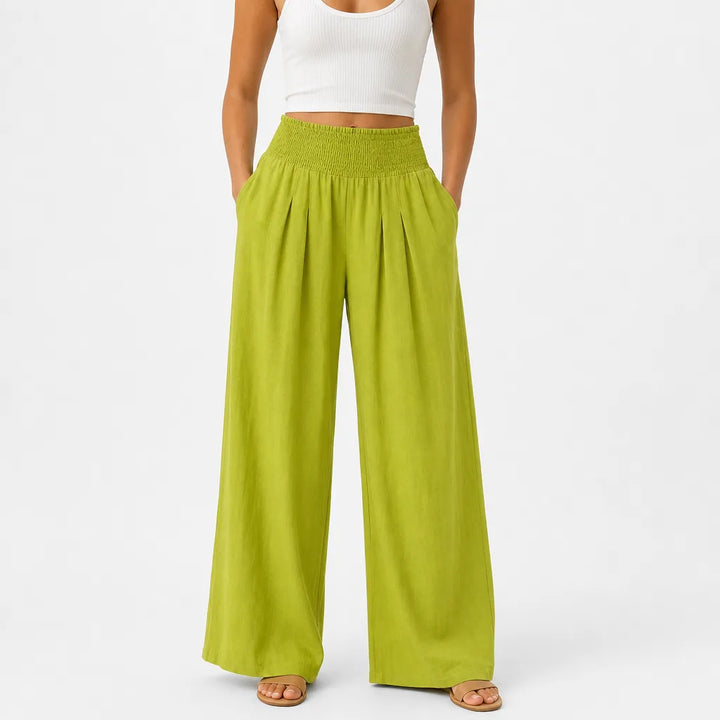 Women’s High-Waist Palazzo Pants with Wide Leg