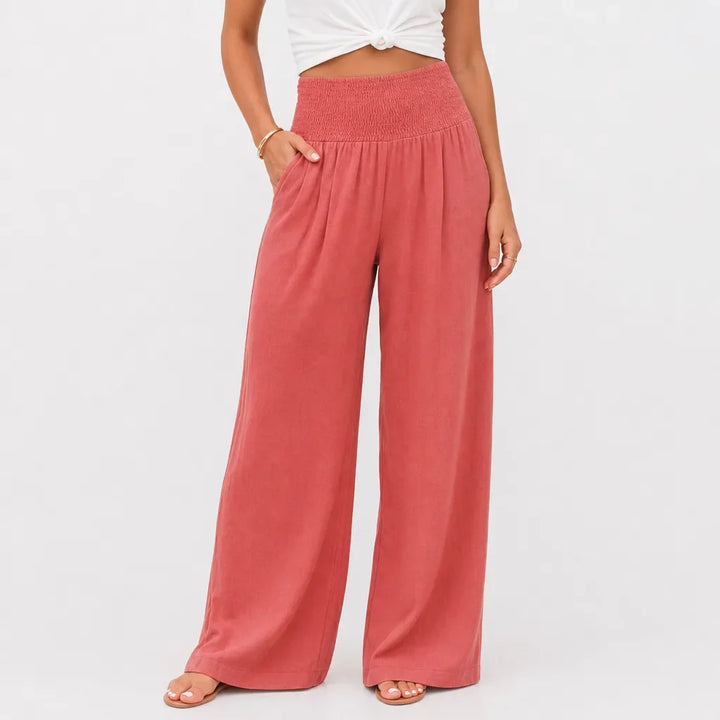 Women’s High-Waist Palazzo Pants with Wide Leg
