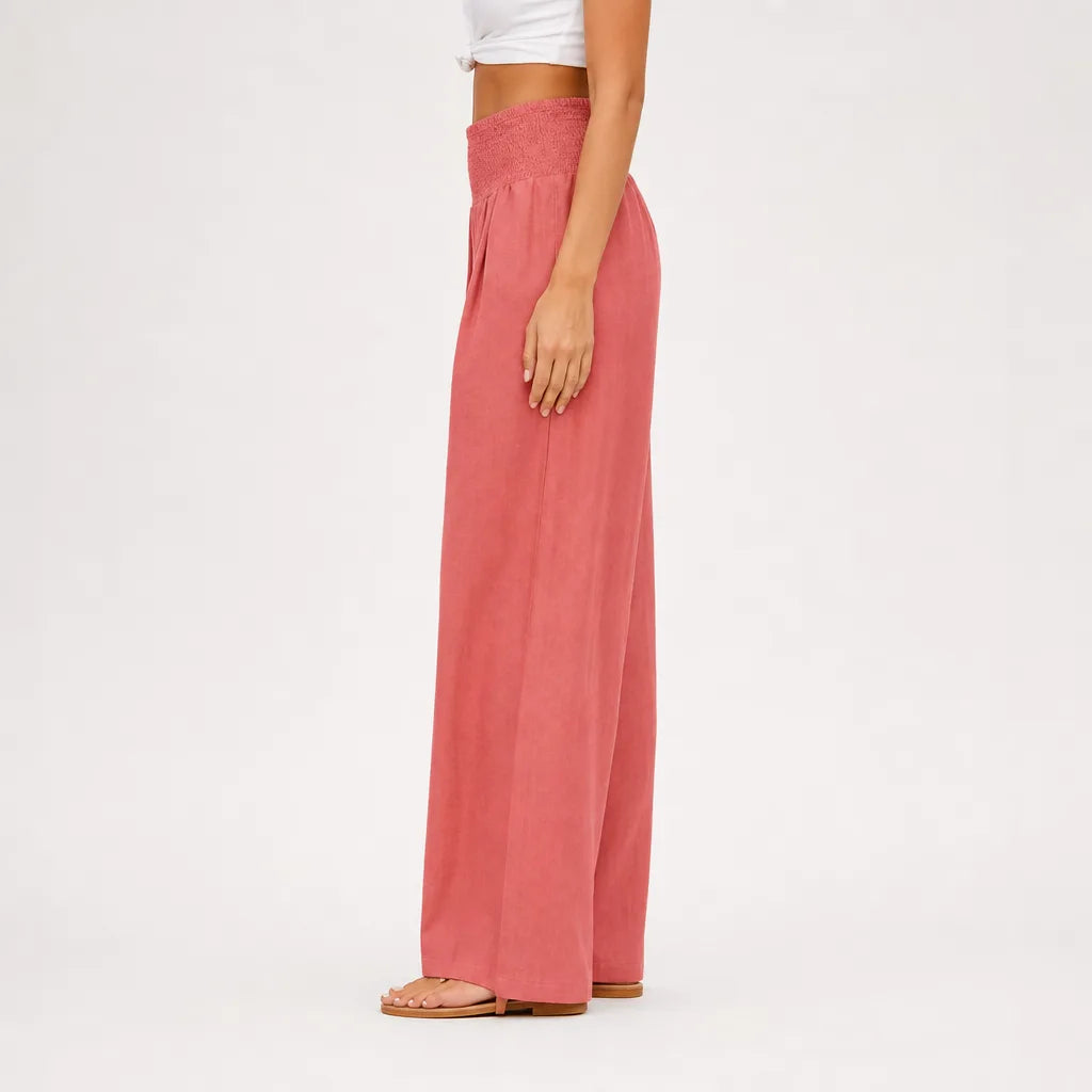Women’s High-Waist Palazzo Pants with Wide Leg