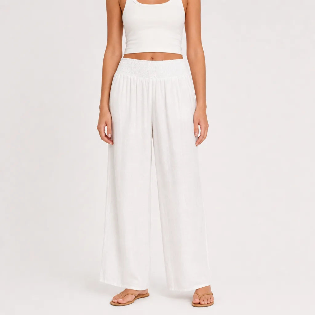 Women’s High-Waist Palazzo Pants with Wide Leg