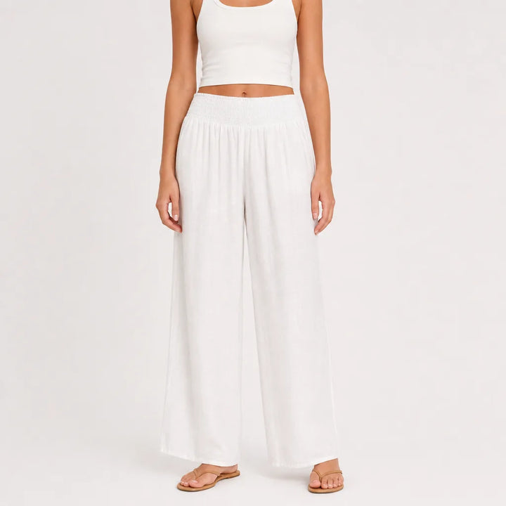 Women’s High-Waist Palazzo Pants with Wide Leg