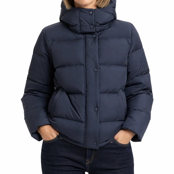 Winter Puffer Jacket Women Waterproof Hooded Quilted Coat