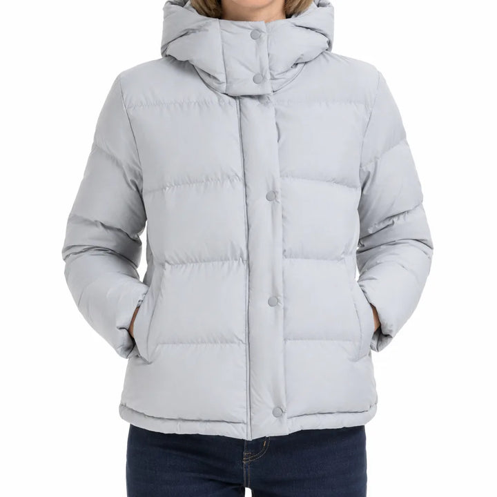 Winter Puffer Jacket Women Waterproof Hooded Quilted Coat