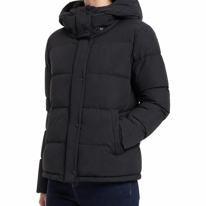 Winter Puffer Jacket Women Waterproof Hooded Quilted Coat