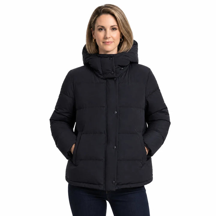 Winter Puffer Jacket Women Waterproof Hooded Quilted Coat