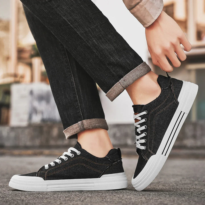 Men’s Denim Court Sneakers