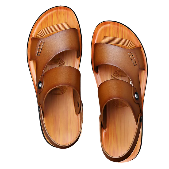 Men's Double-Strap Sandals with Back Strap | Outdoor Walking Shoes