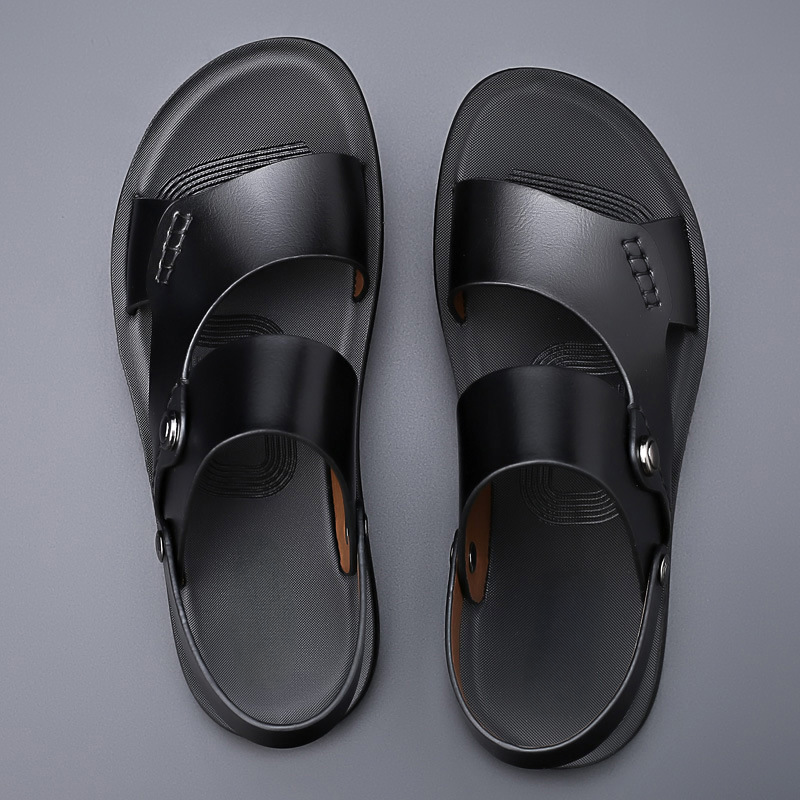 Men's Double-Strap Sandals with Back Strap | Outdoor Walking Shoes