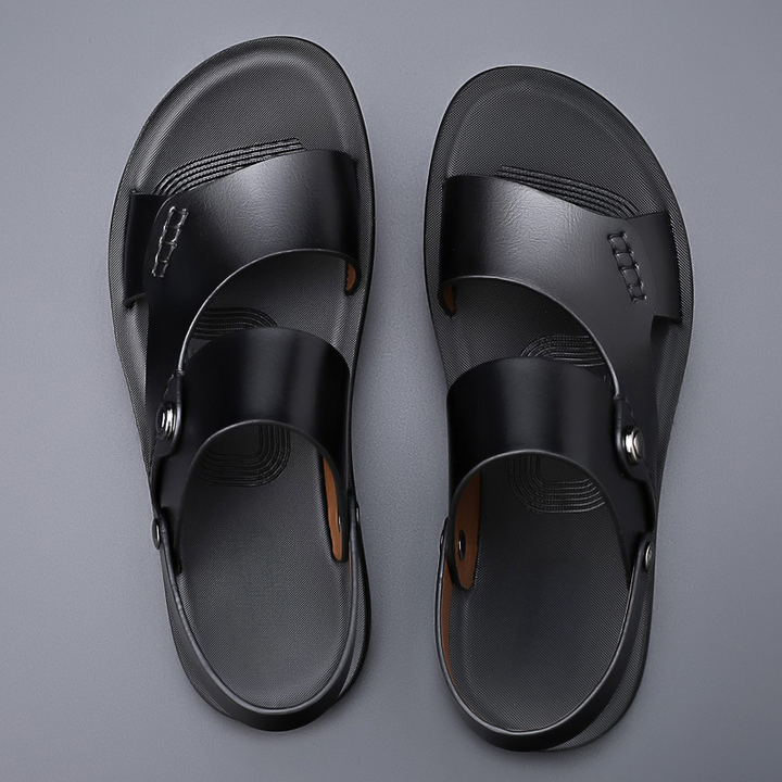 Men's Double-Strap Sandals with Back Strap | Outdoor Walking Shoes