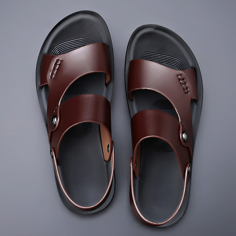 Men's Double-Strap Sandals with Back Strap | Outdoor Walking Shoes