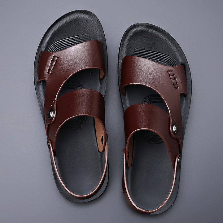Men's Double-Strap Sandals with Back Strap | Outdoor Walking Shoes