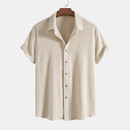 Leo | Men's Two Piece Casual Shirt Shorts Set