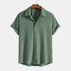 Leo | Men's Two Piece Casual Shirt Shorts Set