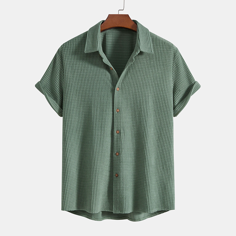Leo | Men's Two Piece Casual Shirt Shorts Set