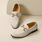 Kevin | Men's Slip On Metal Detail Loafers