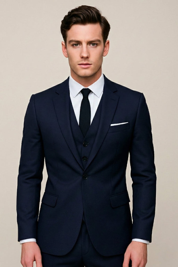 Caleb | Men's Three-Piece Slim-Fit Formal Suit