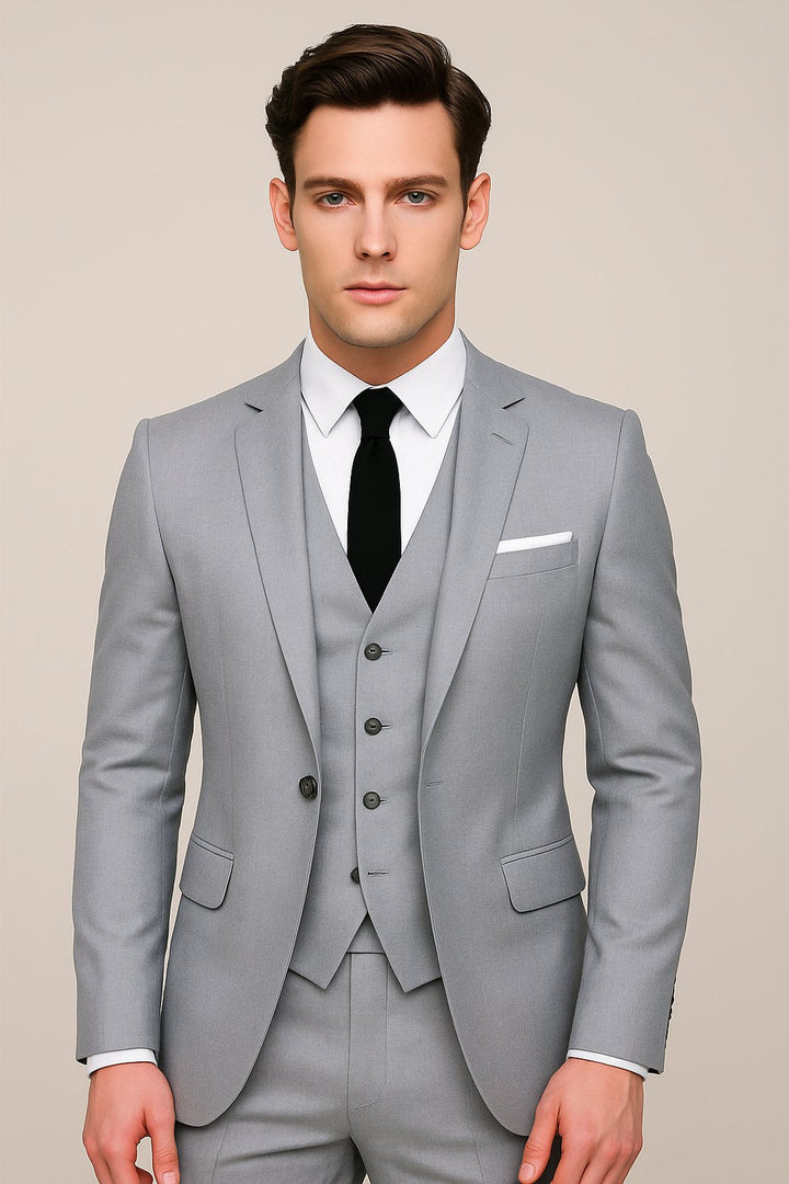 Caleb | Men's Three-Piece Slim-Fit Formal Suit