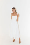 Penelope | Midi Dress Square Neckline A-Line Sleeveless